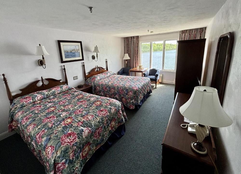 Double Room with Two Double Beds and River View